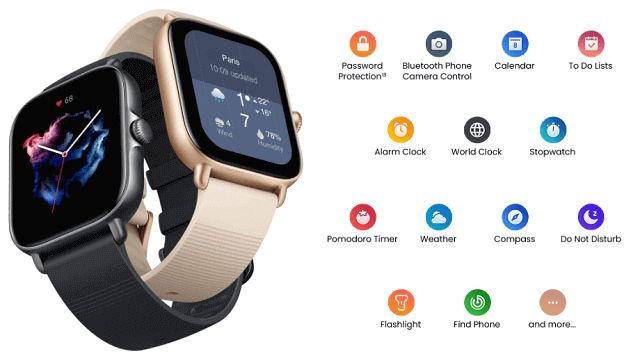 Amazfit GTS 3 SmartWatch Features