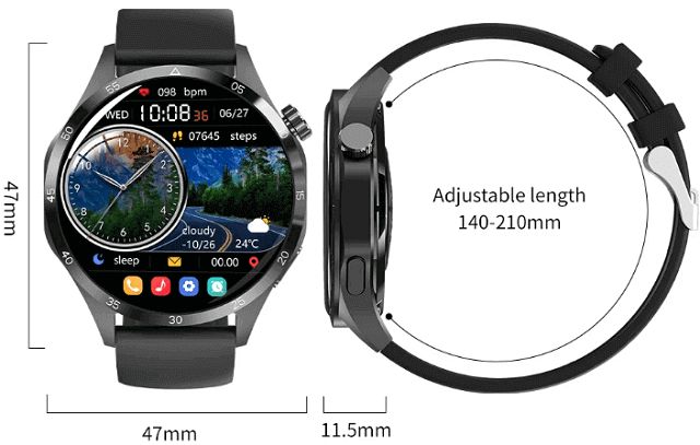 GT4 Pro Plus smartwatch design