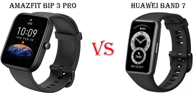 Huawei Band 7 VS Amazfit Band 3 Pro