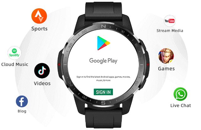 KOM2 LTE 4G SmartWatch features