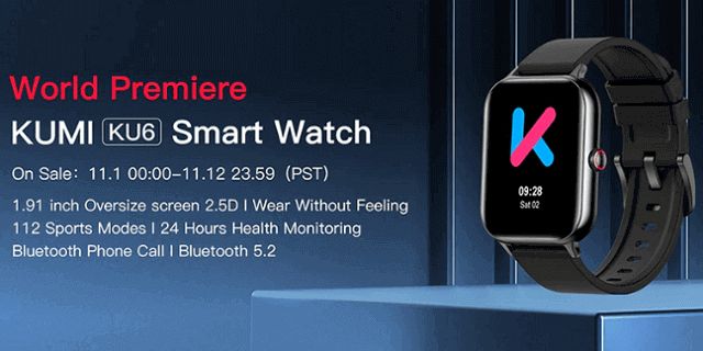 KUMI KU6 Smartwatch design