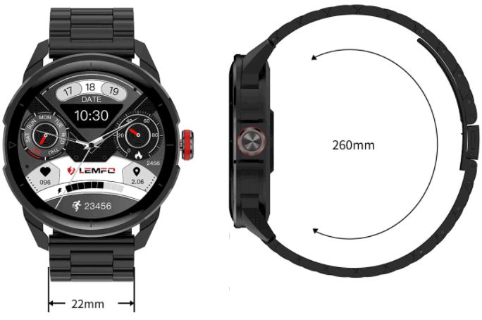 LEMFO LF26Pro SmartWatch design