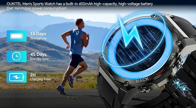 Oukitel BT50 smartwatch features