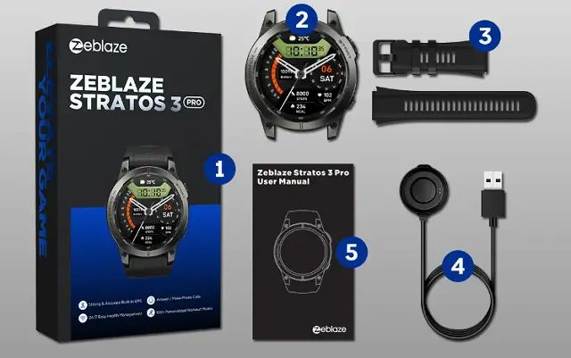 Zeblaze Stratos 3 Pro design