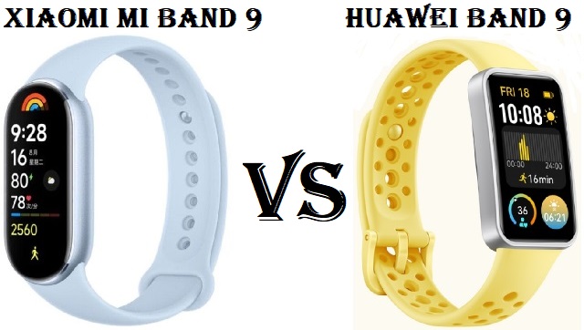 Xiaomi Mi Smart Band 9 VS Huawei Band 9