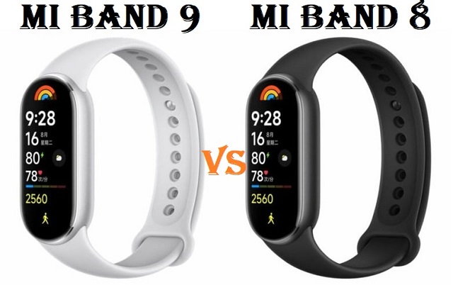 Xiaomi Mi Band 9 VS Mi Band 8